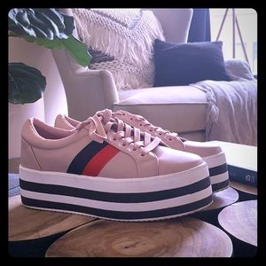 Matte Gold Pink Trendy sneakers size 9